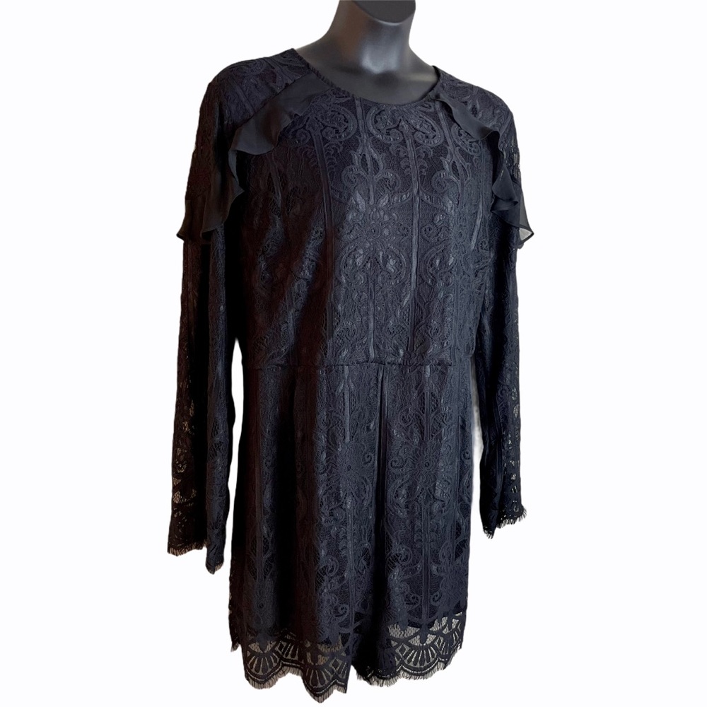 Xhilaration Black Lace Romper Dress 4X